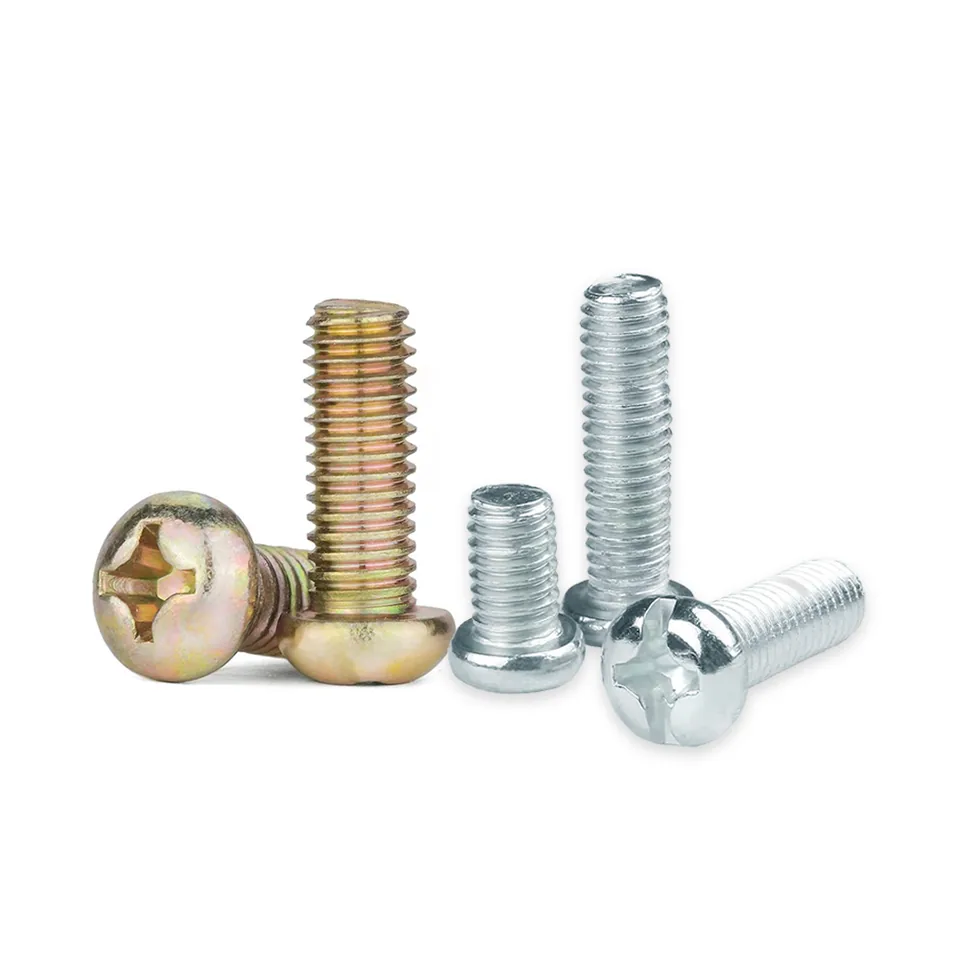 Carbon steel pan head machine screws