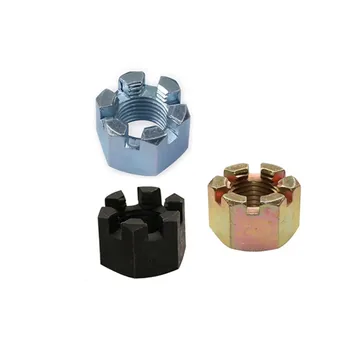 carbon steel hexagonal slotted nuts