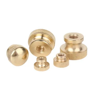 Brass High Head Knurled Nut