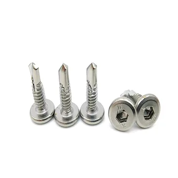Stainless Steel Flat Head Hex Socket Drill Screw