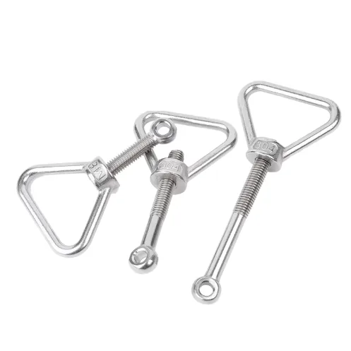 Stainless Steel Hinged Bolts and Triangular Eye Nuts - 304 Stainless Steel Lifting Eye Hinged Bolts - Customization Supported